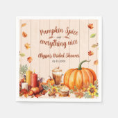 Pompoen Kruiden Herfst Bruidsfeest Party Servet (Voorkant)
