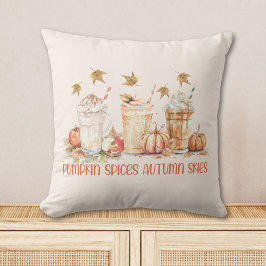 Pompoen Kruiden Herfst Drink Funny Quote Kussen