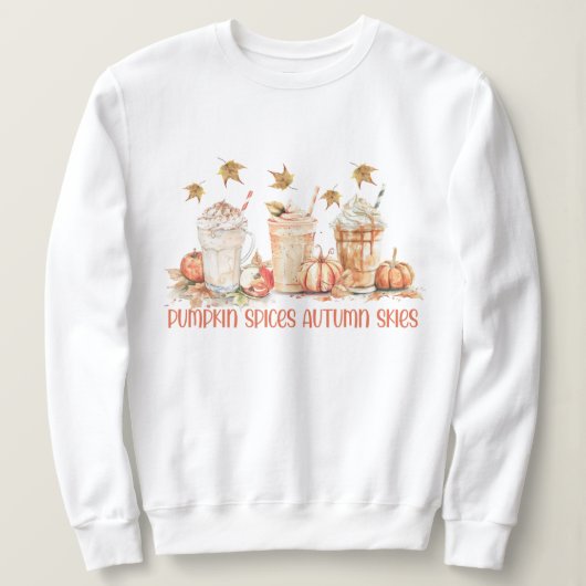 Pompoen Kruiden Herfst Drink Funny Quote Trui (Design voorkant)