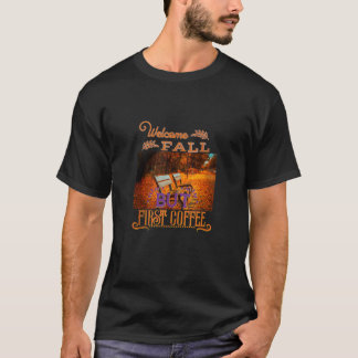 Pompoen Kruiden Herfst Koffie Liefhebber Gnome Hal T-shirt