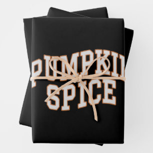 Pompoen Kruiden Herfst T-Shirt Thanksgiving  Inpakpapier Vel