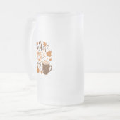 Pompoen Kruiden & Herfststemming Matglas Bierpul (Voorkant links)