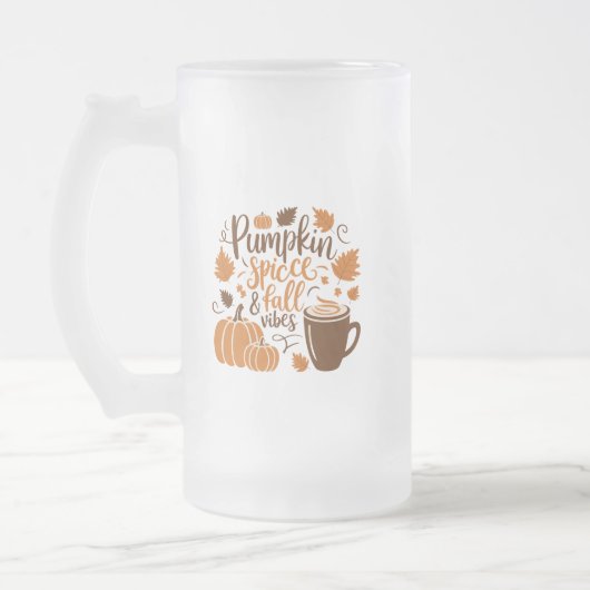 Pompoen Kruiden & Herfststemming Matglas Bierpul (Links)