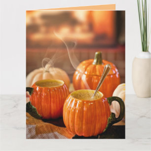 POMPOEN KRUIDEN KOFFIE HERFST HELLO KAARTEN