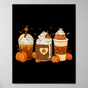Pompoen Kruiden Latte Herfst Koffie Thanksgiving S Poster