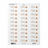 Pompoen Kruiden Latte Herfst Retouradreslabels Etiket (Full Sheet)