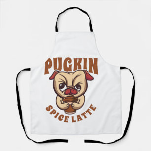 Pompoen Kruiden Latte Koffie Pompoen Kruiden Pug E Schort