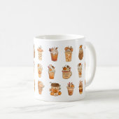 Pompoen Kruiden Latte Koffiemok (Voorkant rechts)