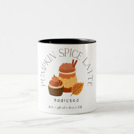 pompoen kruiden latte meisje herfst lover tweekleurige koffiemok