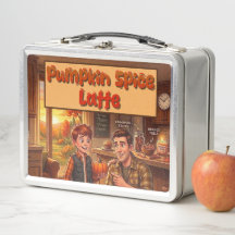 Pompoen Kruiden Latte | Metaal | Lunch Box