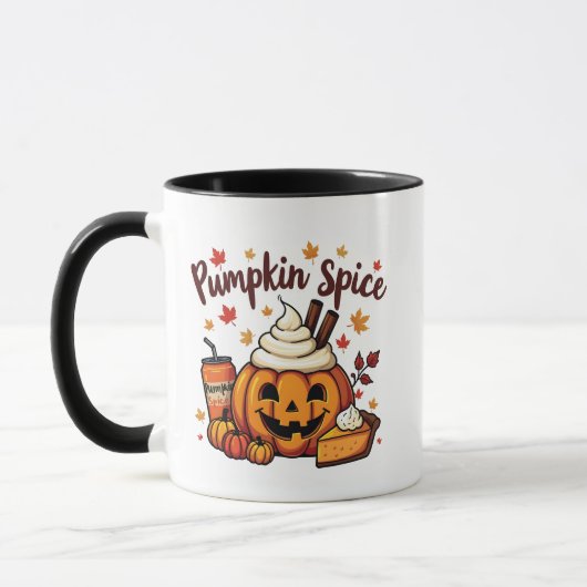 Pompoen Kruiden Latte Pompoentaart Herfst Val Mok (Links)