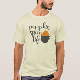 Pompoen Kruiden Leven T-Shirt Schattige Herfst E