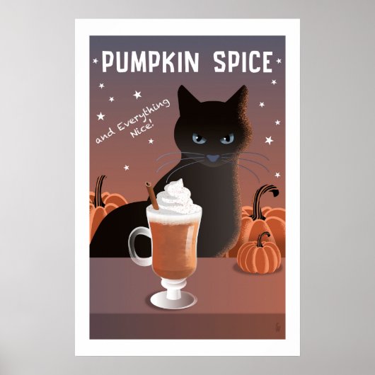 Pompoen Kruiden Poster (Voorkant)