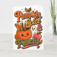 Pompoen Kruiden & Potloden Schattige Herfst Leraar