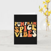 Pompoen Kruiden Sfeer Retro Herfst Sfeer Kaart (Gele Bloem)