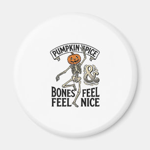 Pompoen Kruiden Skelet Vintage Halloween Dans Shi Magneet