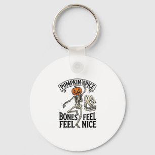 Pompoen Kruiden Skelet Vintage Halloween Dans Shi Sleutelhanger