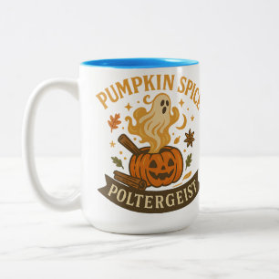 Pompoen Kruiden Spuk Halloween Tweekleurige Koffiemok