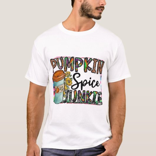 Pompoen Kruiden Verslaafde T-shirt (Voorkant)