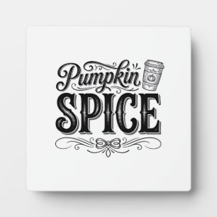 Pompoen Kruiden Vintage Koffie Herfst Shirt Ontwer Fotoplaat
