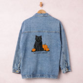 Pompoen Kruiden Zwarte Kat Denim Jas Jacket (Hangar)