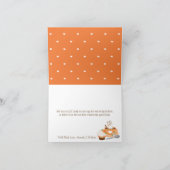 Pompoen-kruidenspecerijen herfst bruiloftsshower b bedankkaart (Binnen)