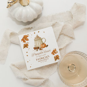 Pompoen Kusjes & Bruidswensen Herfst Bruiloft Borr Servet