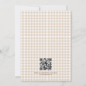 Pompoen Kusjes Herfst QR Code Bruiloft Feest Kaart (Achterkant)
