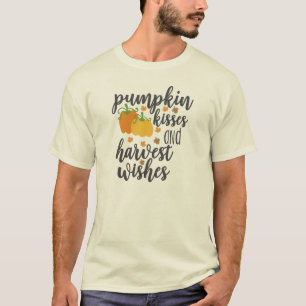 Pompoen Kusjes Herfst Wensen Mooie Herfst Hallowee T-shirt