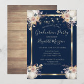 Pompoen, lampjes, hout, Lijst GraduPartij Kaart (Voorkant / Achterkant)