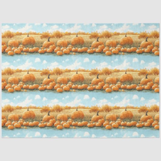 Pompoen Lap Patroon Decoupage Tissuepapier (Voorkant)