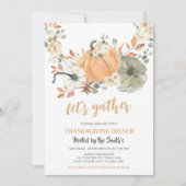 Pompoen Laten we het diner Thanksgiving te verzame Kaart (Voorkant)