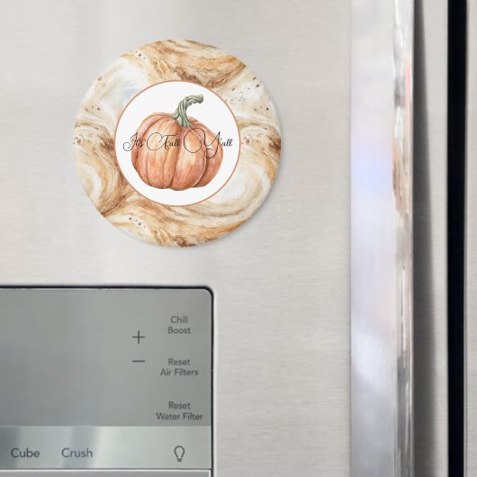 Pompoen Latte Krullen Herfst Iedereen Magneet (Insitu (Koelkast))