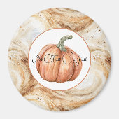 Pompoen Latte Krullen Herfst Iedereen Magneet (Voorkant)