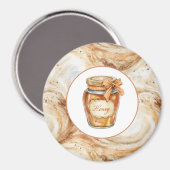 Pompoen Latte Krullen Honing Magneet (Voorkant / Achterkant)