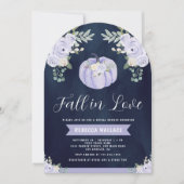 Pompoen Lavendel Rozen Arch Navy Vrijgezellenfeest Kaart (Voorkant)