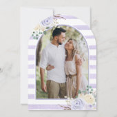 Pompoen Lavendel Rozen Arch Vrijgezellenfeest Kaart (Achterkant)