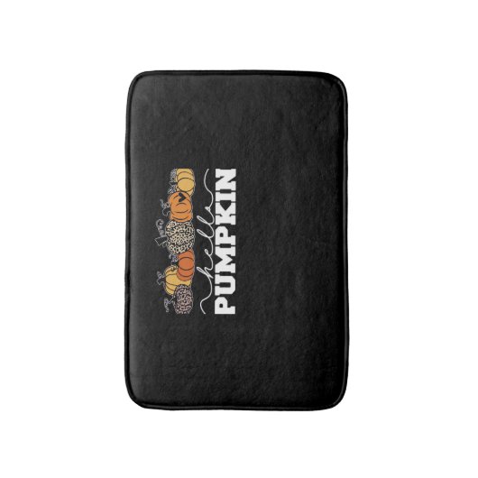 Pompoen Leopard Herfst Vrouwen Schattige Herfstsei Badmat (Voorkant Verticaal)