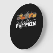 Pompoen Leopard Herfst Vrouwen Schattige Herfstsei Grote Klok (Hoek)