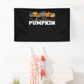 Pompoen Leopard Herfst Vrouwen Schattige Herfstsei Spandoek (Insitu)