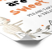 Pompoen Leuke Halloween Baby's zijn Sweet Sign Poster (Hoek)