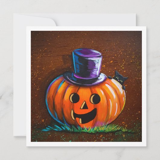 Pompoen & Lil Kat - Mini Print (Voorkant)
