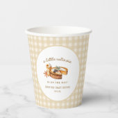 Pompoen Little Cutie Pie Baby Shower Papieren Bekers (Voorkant)