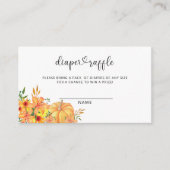 Pompoen - luier loterij ticket informatiekaartje (Voorkant)