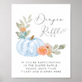 Pompoen Luier Raffle Baby Jongen Douche Poster (Voorkant)