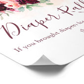 Pompoen Luier Raffle Baby shower teken Poster (Hoek)