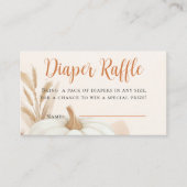 Pompoen luier Raffle Informatiekaartje (Voorkant)