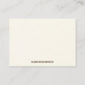 Pompoen Luier Raffle Kaart, Luier Raffle Kaart (Achterkant)