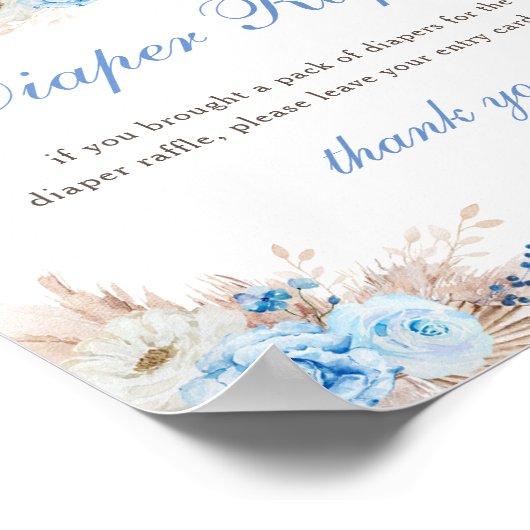 Pompoen Luier Raffle Teken Poster (Hoek)