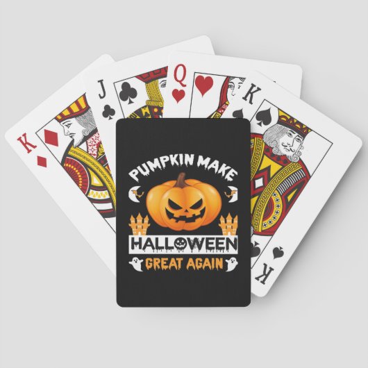 Pompoen maakt Halloween weer geweldig Pokerkaarten (Achterkant)